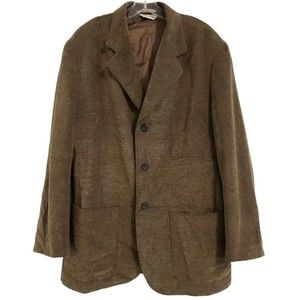 JOSEPH ABBOUD Mens Brown Sport Coat Blazer Sport Jacket Cotton Blend Size Large